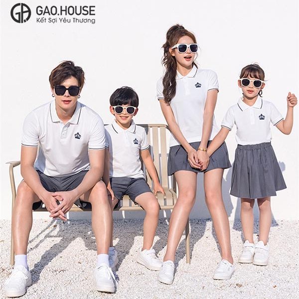 Áo gia đình có cổ Gạo House GF1890085