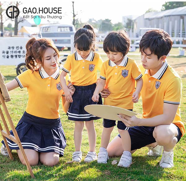 Áo gia đình có cổ Gạo House GF1890073