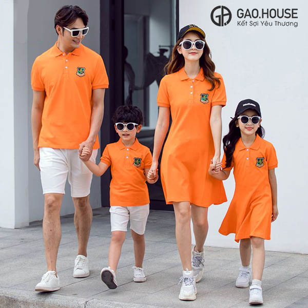 Áo gia đình có cổ Gạo House GF1890006