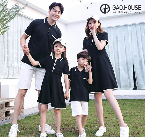 Áo gia đình có cổ Gạo House GF2020006