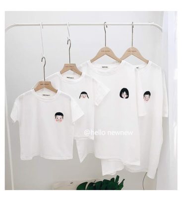 cotton loai 1 may ao phong dong phuc gia dinh mac cuc dep