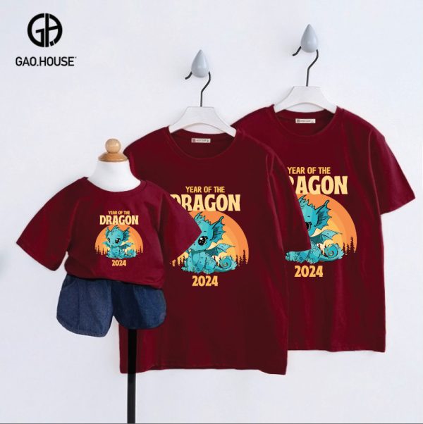 Áo gia đình Tết Dragon GHT05