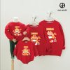 Áo đồng phục gia đình Tết dáng hoodie