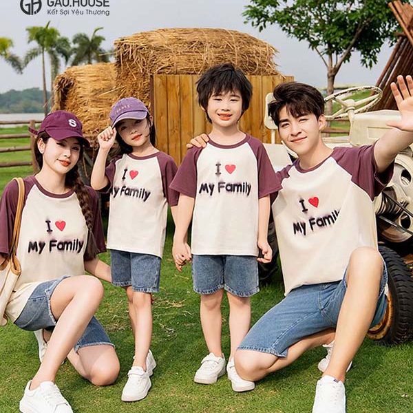 Đồng phục gia đình I Love Family