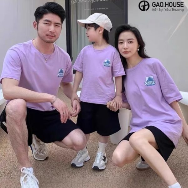 Áo may cổ tròn năng động