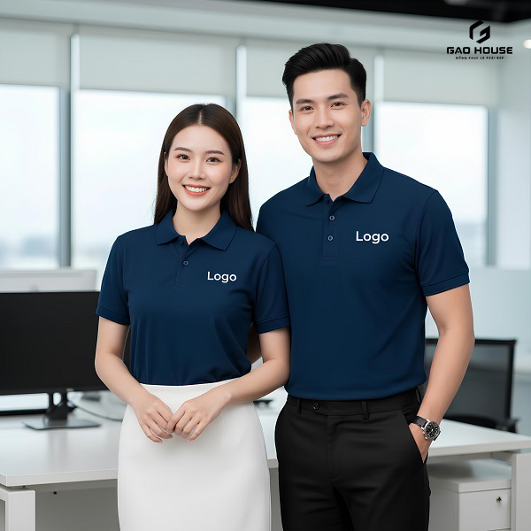 Áo Phông Đồng Phục Công Ty Màu Xanh