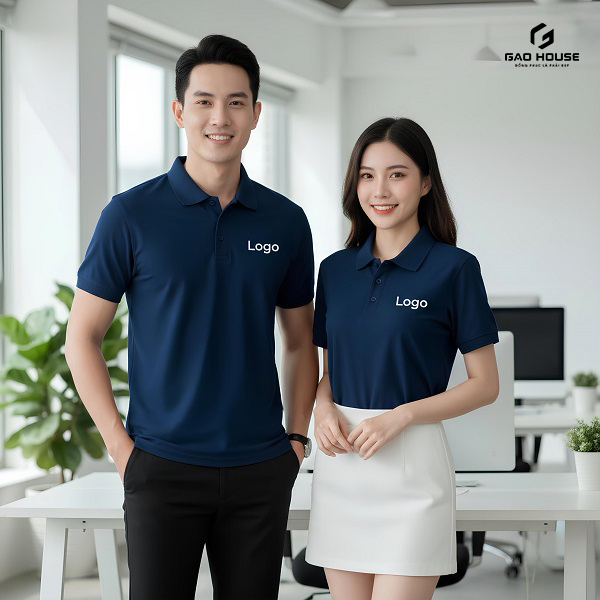 Áo Phông Đồng Phục Công Ty Màu Xanh